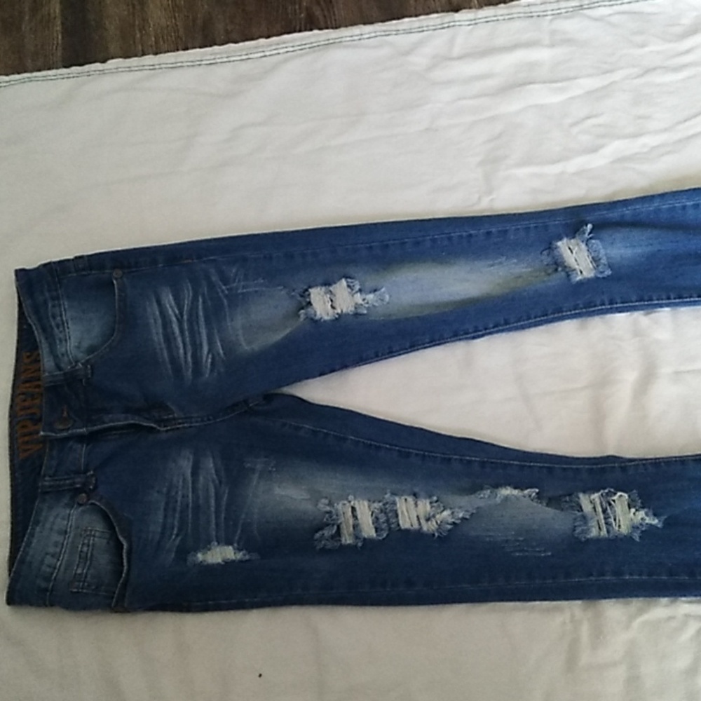 Size 5 distressed jeans